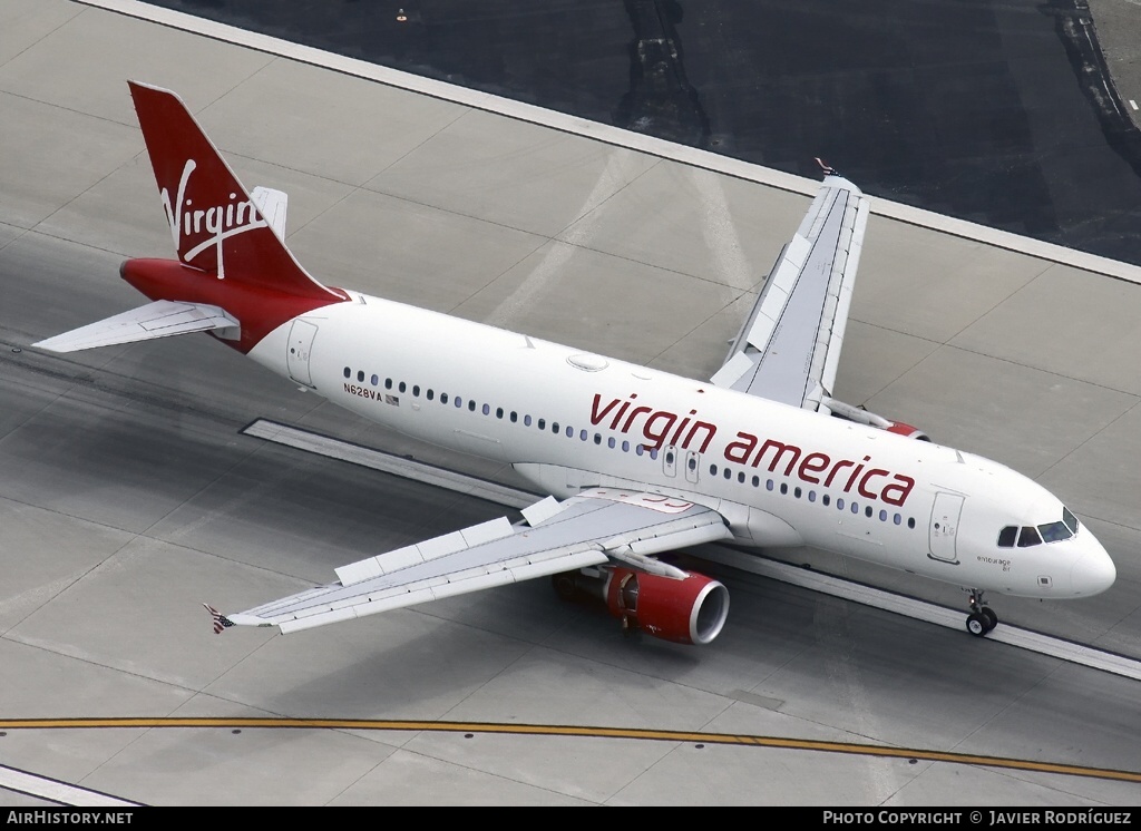 Aircraft Photo of N628VA | Airbus A320-214 | Virgin America | AirHistory.net #573081