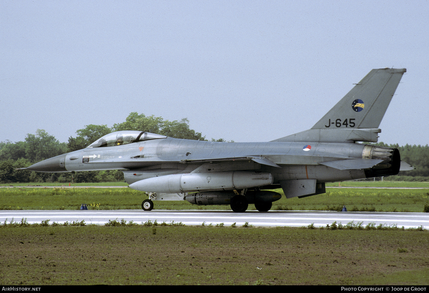 Aircraft Photo of J-645 | General Dynamics F-16A(R) Fighting Falcon | Netherlands - Air Force | AirHistory.net #573095
