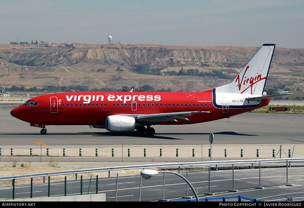 Aircraft Photo of OO-LTU | Boeing 737-33A | Virgin Express | AirHistory.net #573100