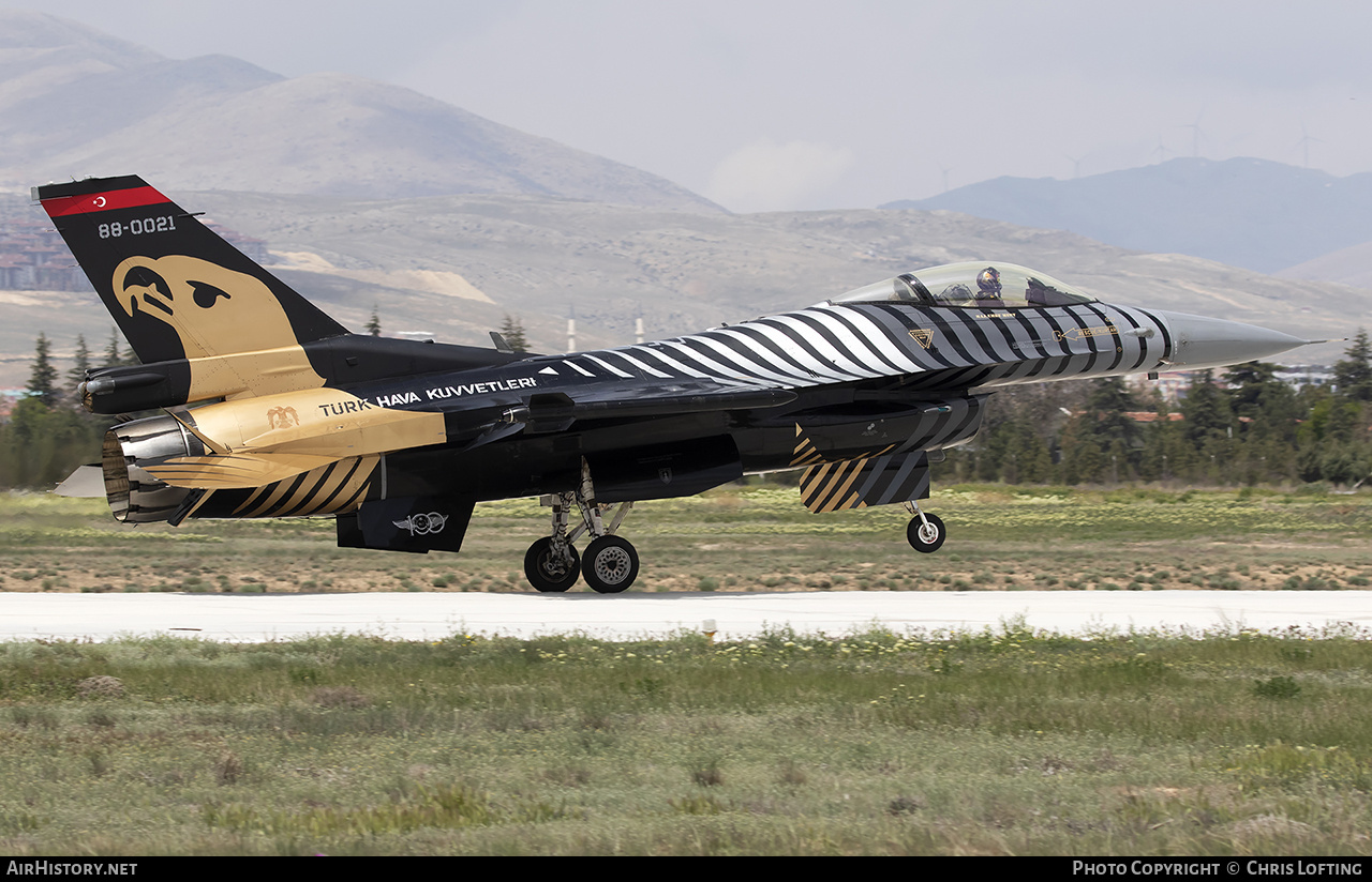 Aircraft Photo of 88-0021 | General Dynamics F-16C Fighting Falcon | Turkey - Air Force | AirHistory.net #573159