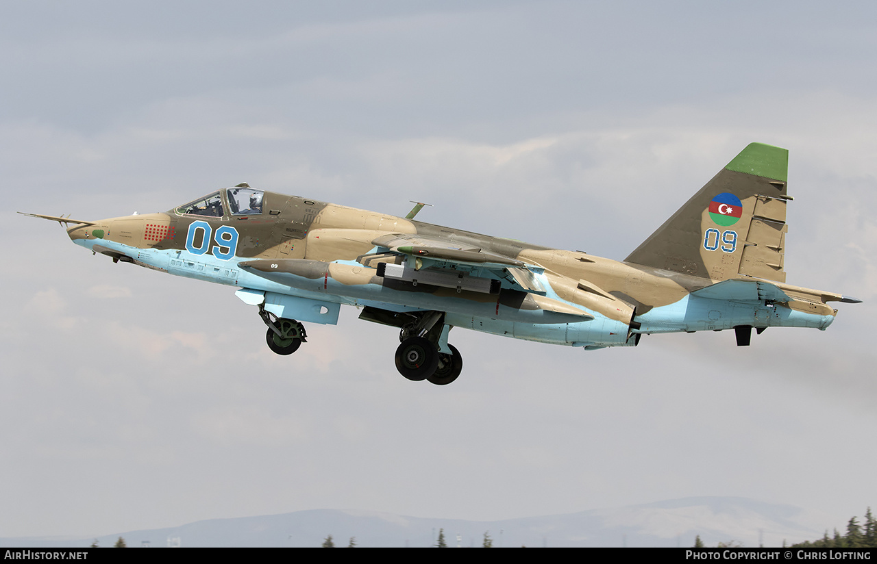 Aircraft Photo of 09 blue | Sukhoi Su-25 | Azerbaijan - Air Force | AirHistory.net #573164