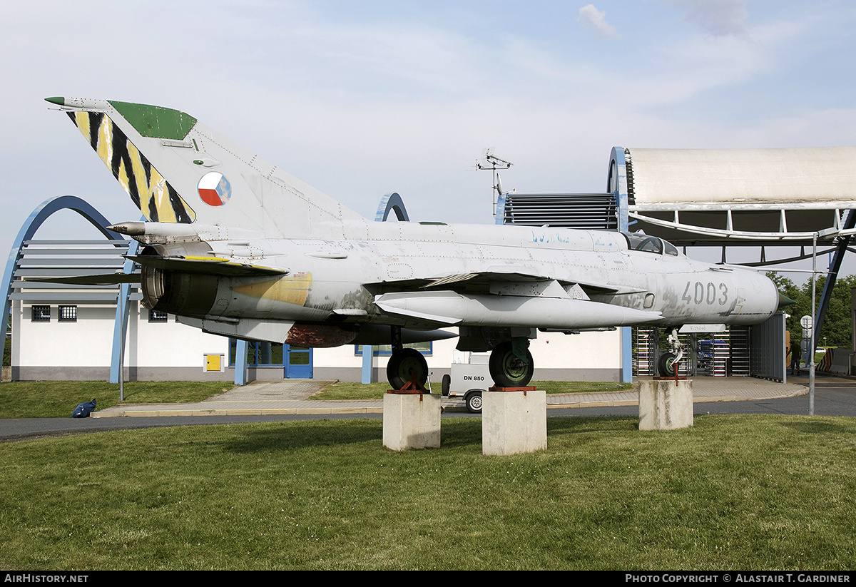 Aircraft Photo of 4003 | Mikoyan-Gurevich MiG-21MF | Czechia - Air Force | AirHistory.net #573199