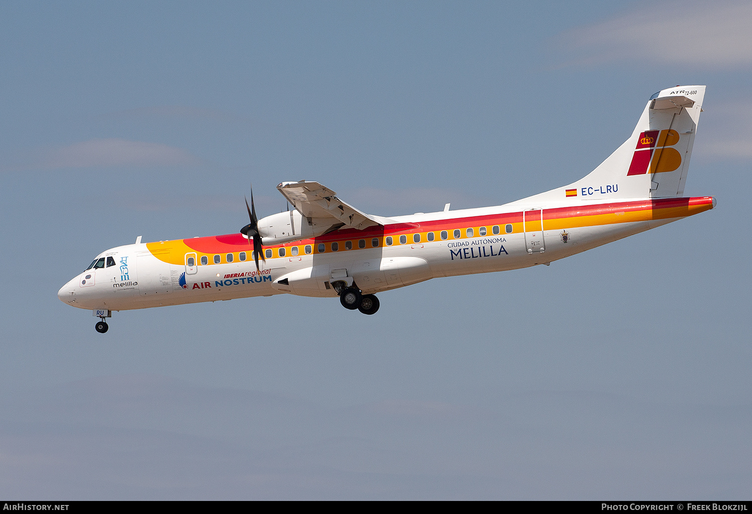 Aircraft Photo of EC-LRU | ATR ATR-72-600 (ATR-72-212A) | Iberia Regional | AirHistory.net #573226
