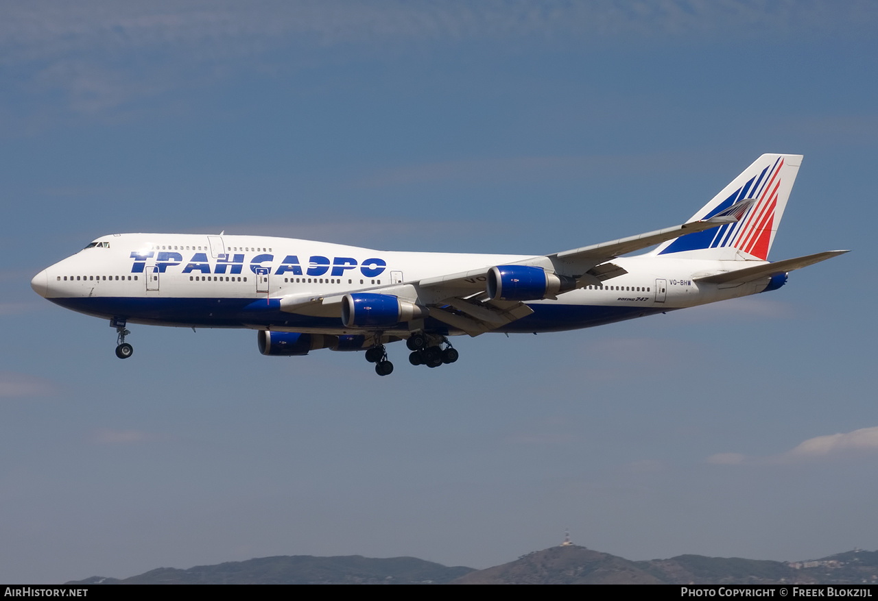 Aircraft Photo of VQ-BHW | Boeing 747-4F6 | Transaero Airlines | AirHistory.net #573232