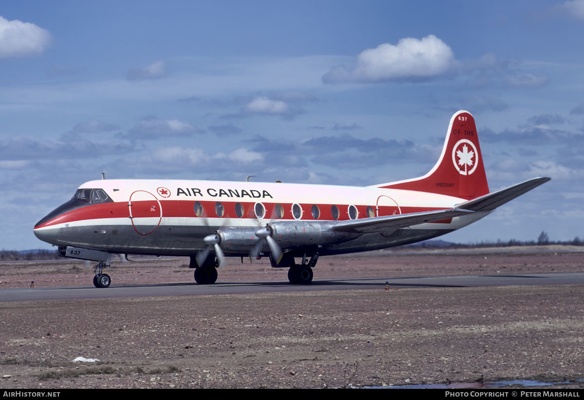 Aircraft Photo of CF-THS | Vickers 757 Viscount | Air Canada | AirHistory.net #573238