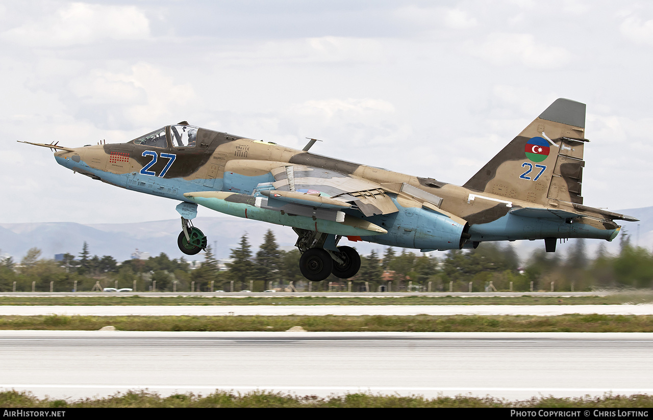 Aircraft Photo of 27 blue | Sukhoi Su-25 | Azerbaijan - Air Force | AirHistory.net #573239