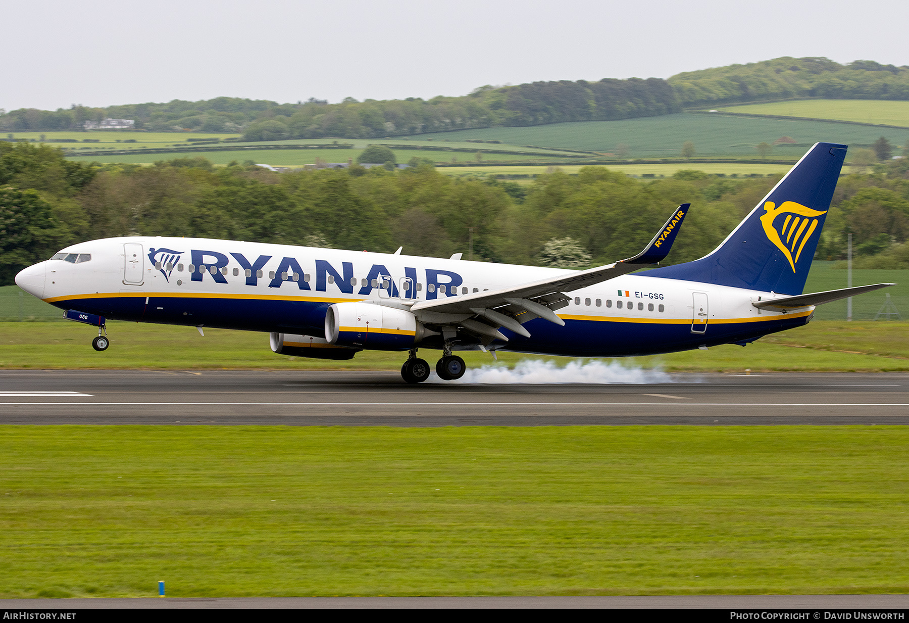 Aircraft Photo of EI-GSG | Boeing 737-800 | Ryanair | AirHistory.net #573248