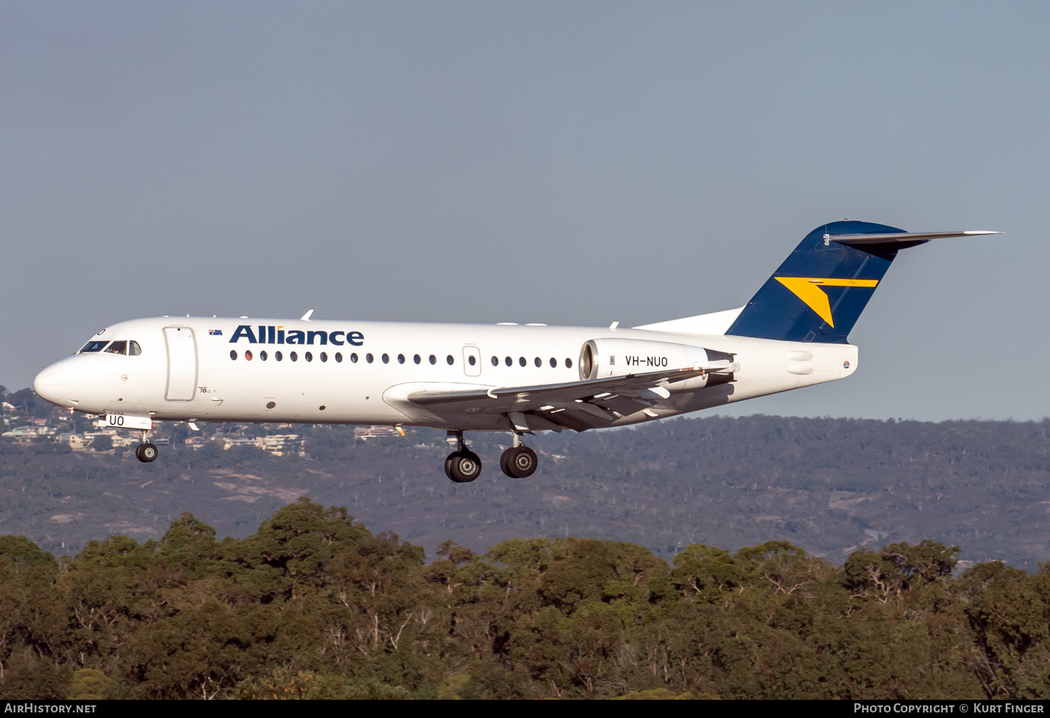 Aircraft Photo of VH-NUO | Fokker 70 (F28-0070) | Alliance Airlines | AirHistory.net #573299