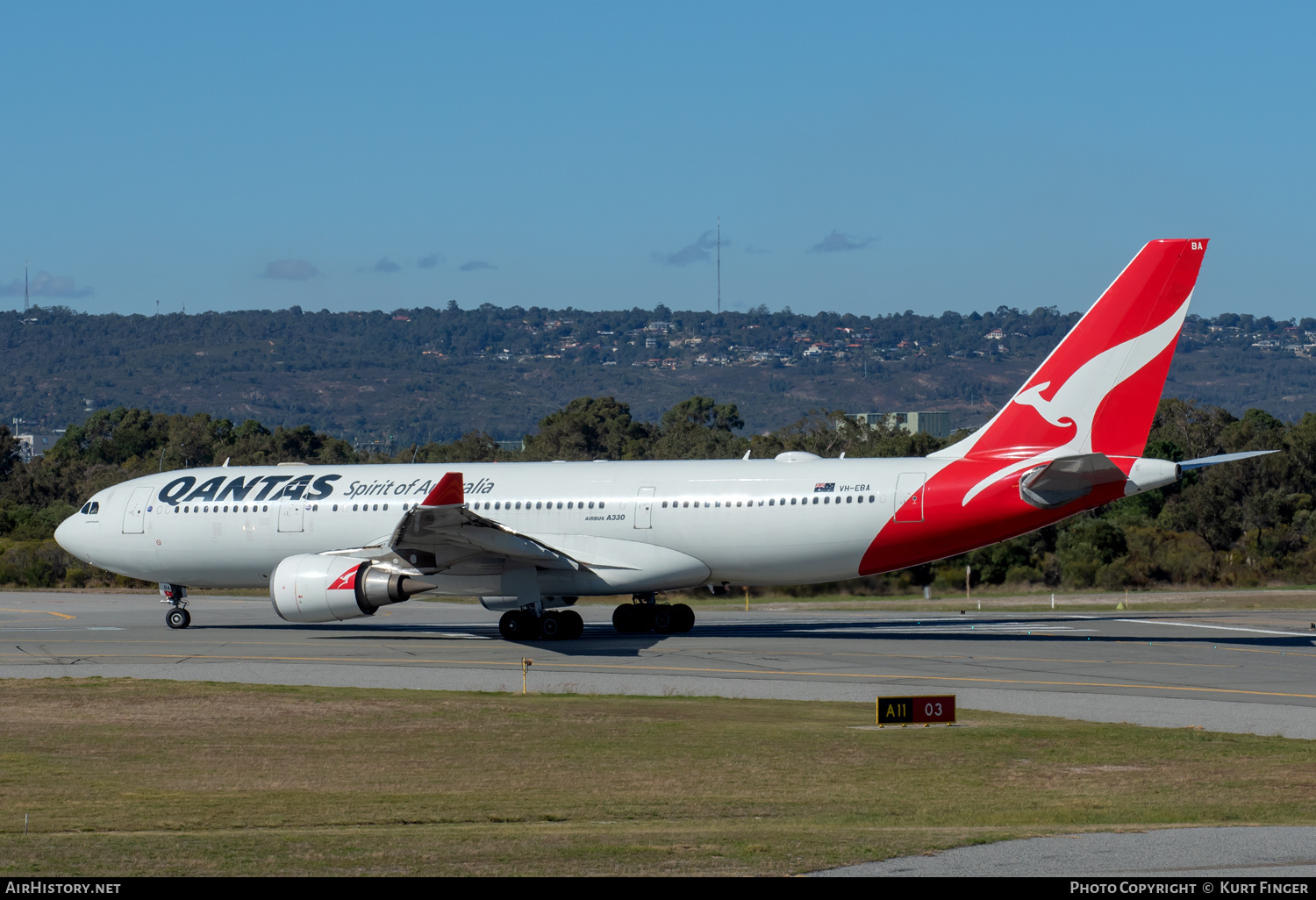 Aircraft Photo of VH-EBA | Airbus A330-202 | Qantas | AirHistory.net #573301