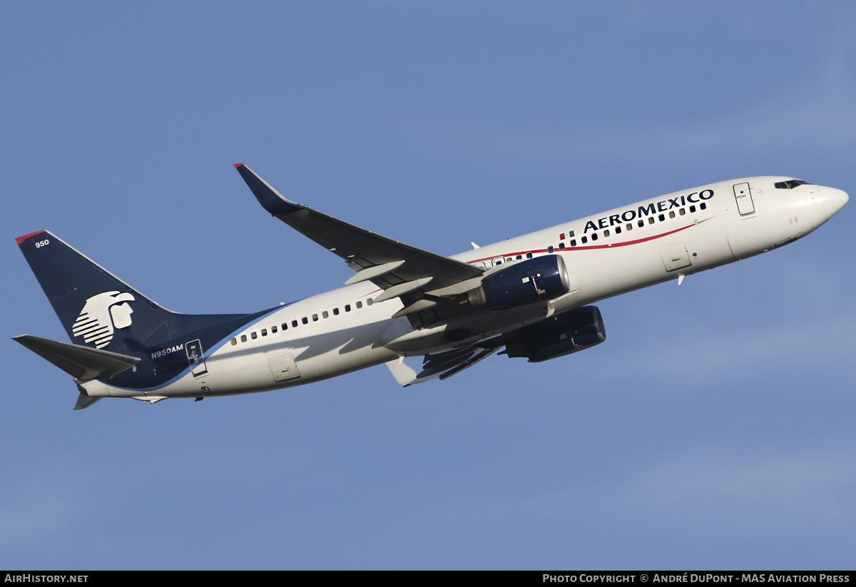 Aircraft Photo of N950AM | Boeing 737-852 | AeroMéxico | AirHistory.net #573316