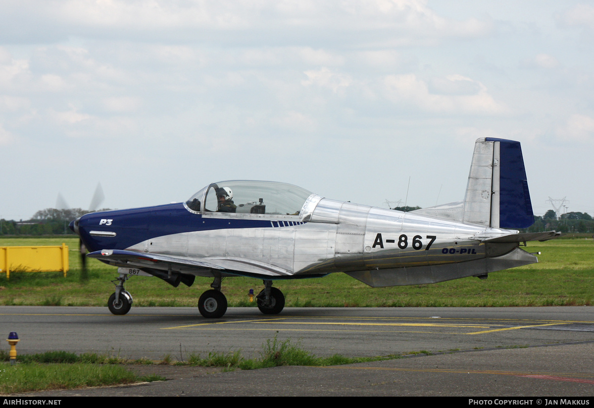 Aircraft Photo of OO-PIL / A-867 | Pilatus P-3-05 | AirHistory.net #573344