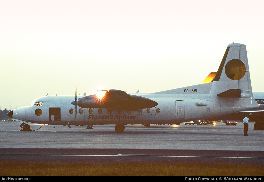 Aircraft Photo of OO-SVL | Fokker F27-100 Friendship | Flanders Airlines | AirHistory.net #573349