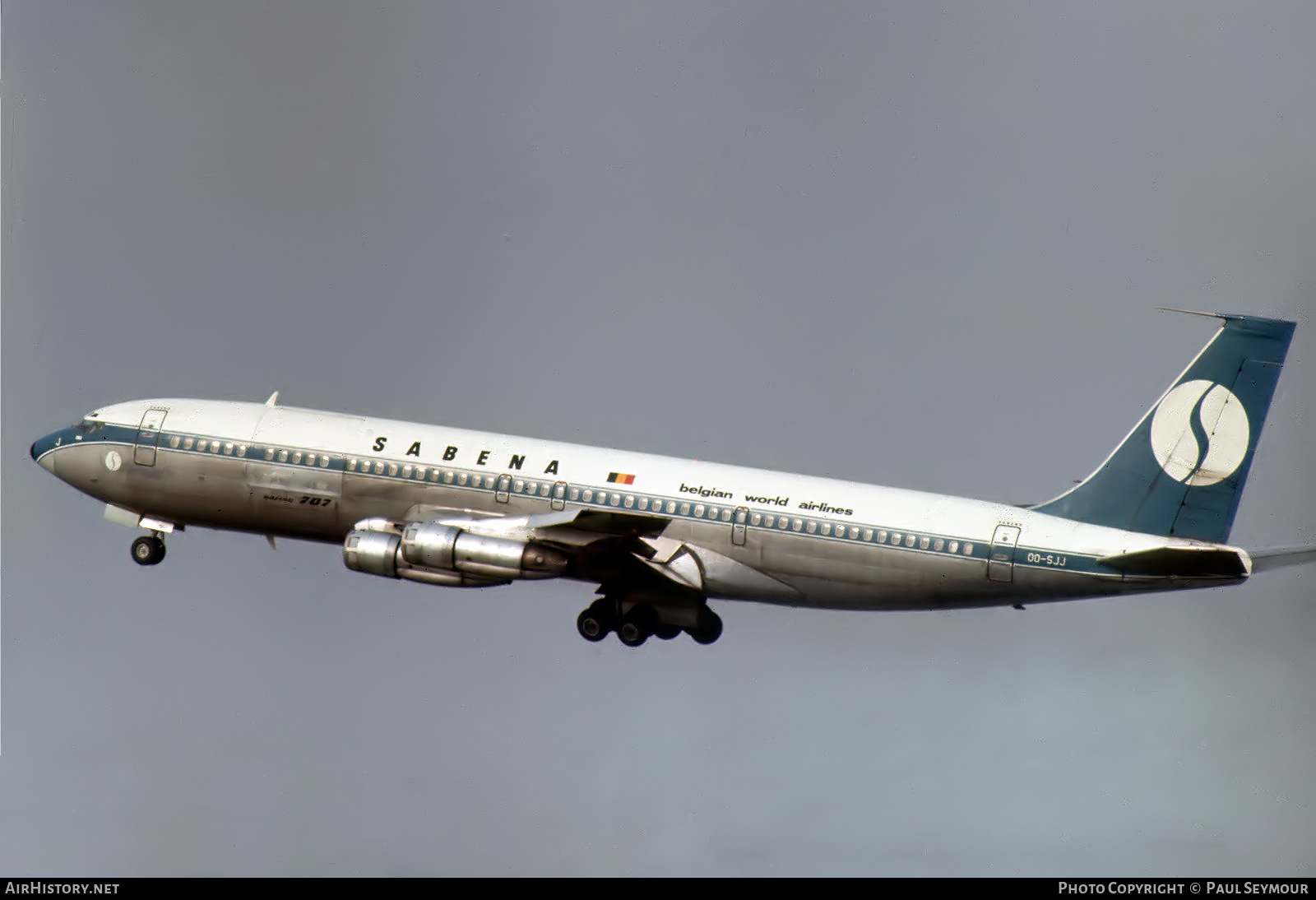 Aircraft Photo of OO-SJJ | Boeing 707-329C | Sabena | AirHistory.net #573354