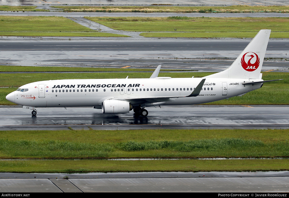 Aircraft Photo of JA04RK | Boeing 737-800 | Japan TransOcean Air - JTA | AirHistory.net #573416