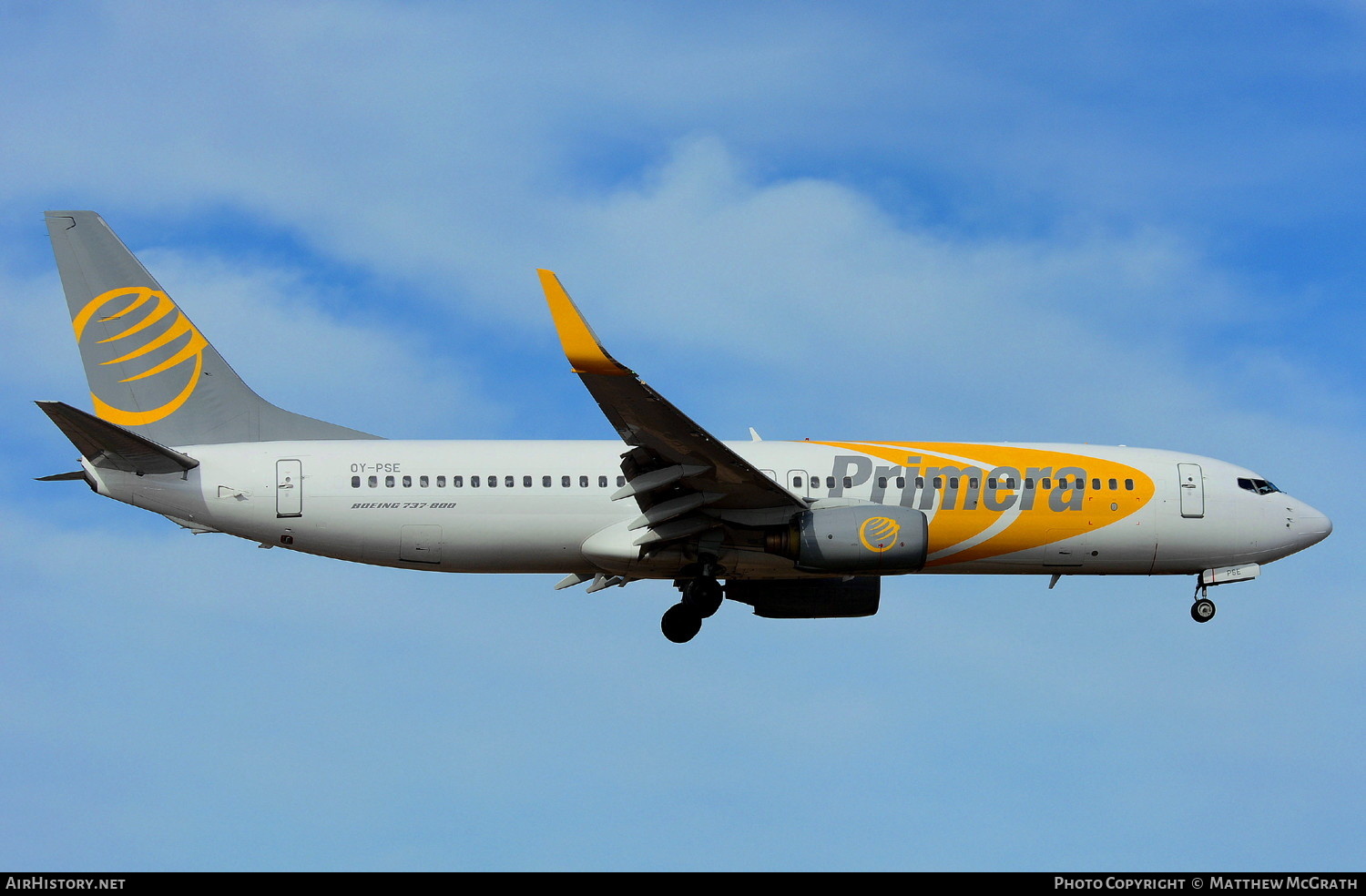 Aircraft Photo of OY-PSE | Boeing 737-809 | Primera Air | AirHistory.net #573441