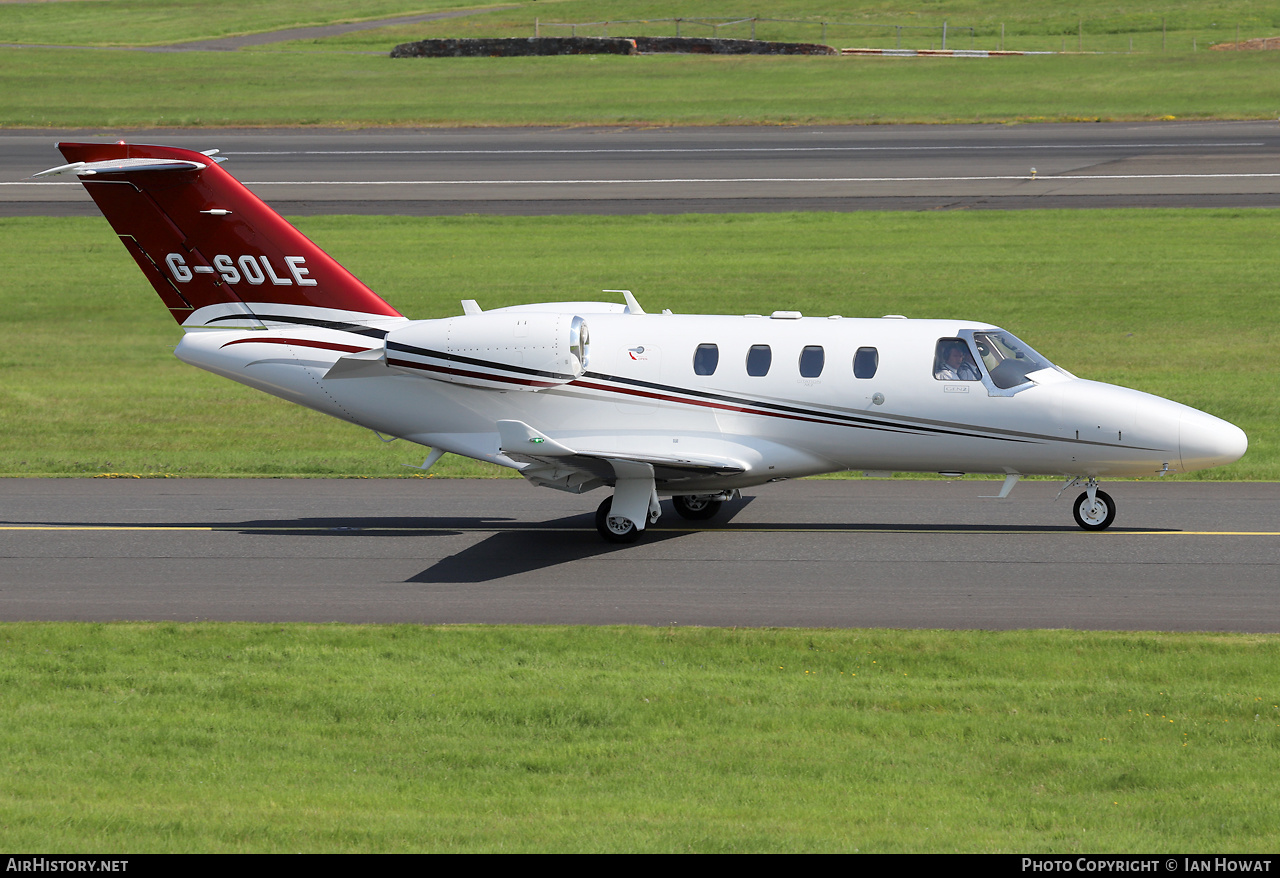 Aircraft Photo of G-SOLE | Cessna 525 CitationJet M2 | AirHistory.net #573489