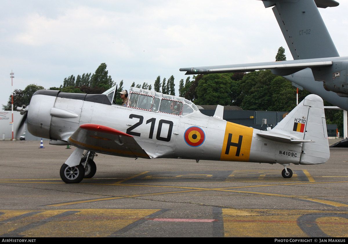 Aircraft Photo of N4109C / H210 | North American T-6G Texan | Belgium - Air Force | AirHistory.net #573513