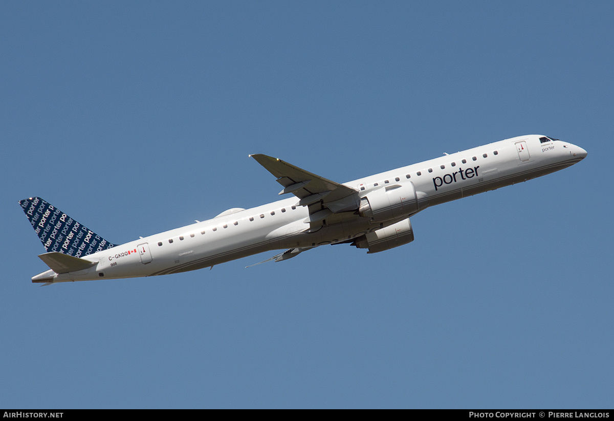 Aircraft Photo of C-GKQQ | Embraer 195-E2 (ERJ-190-400) | Porter Airlines | AirHistory.net #573517
