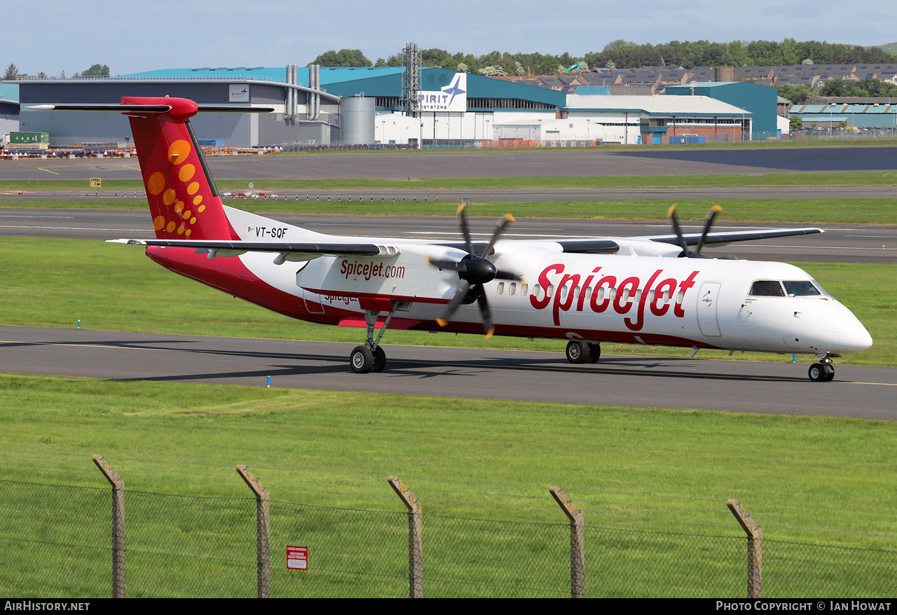 Aircraft Photo of VT-SQF | Bombardier DHC-8-402 Dash 8 | SpiceJet | AirHistory.net #573521