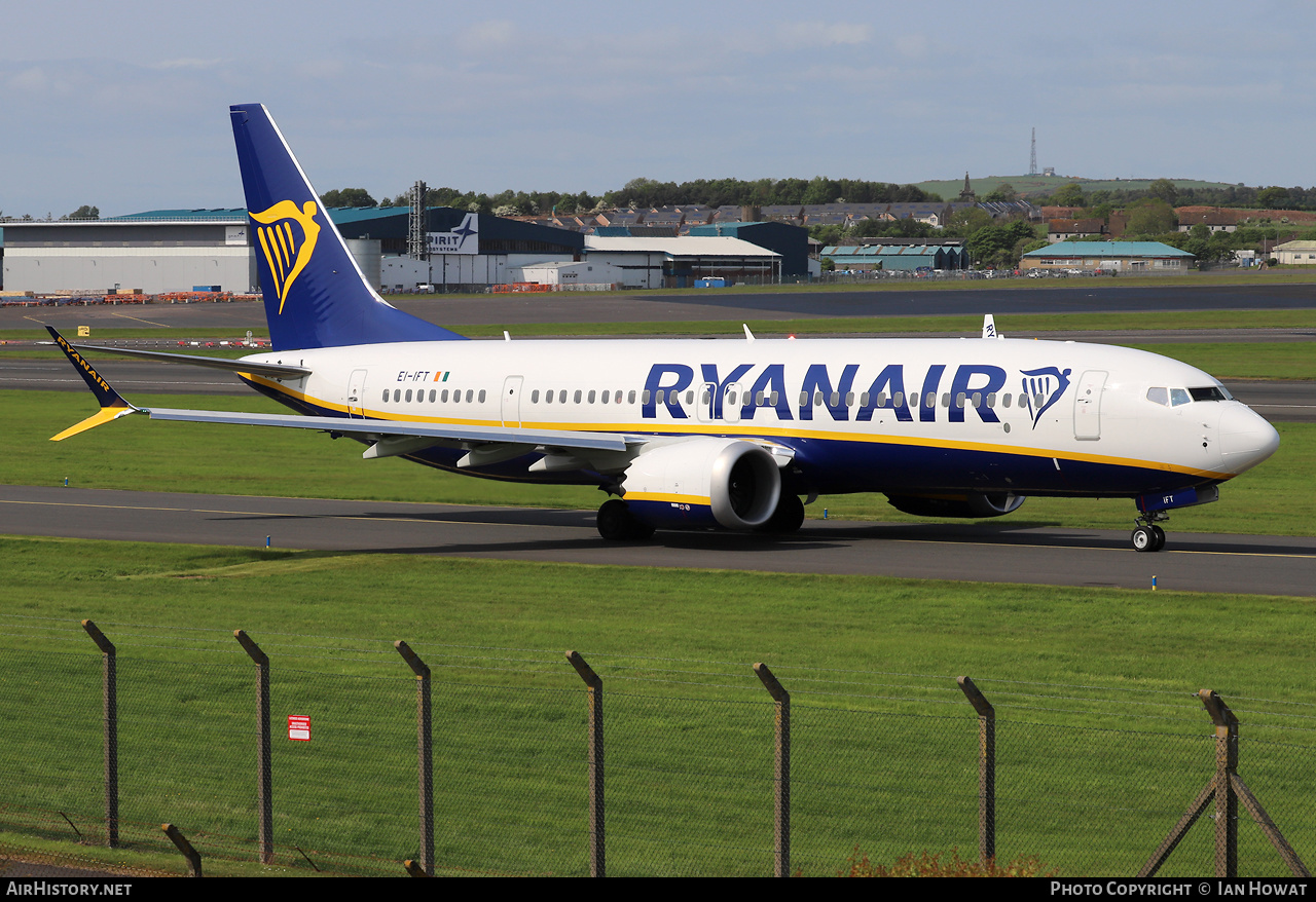 Aircraft Photo of EI-IFT | Boeing 737-8200 Max 200 | Ryanair | AirHistory.net #573527