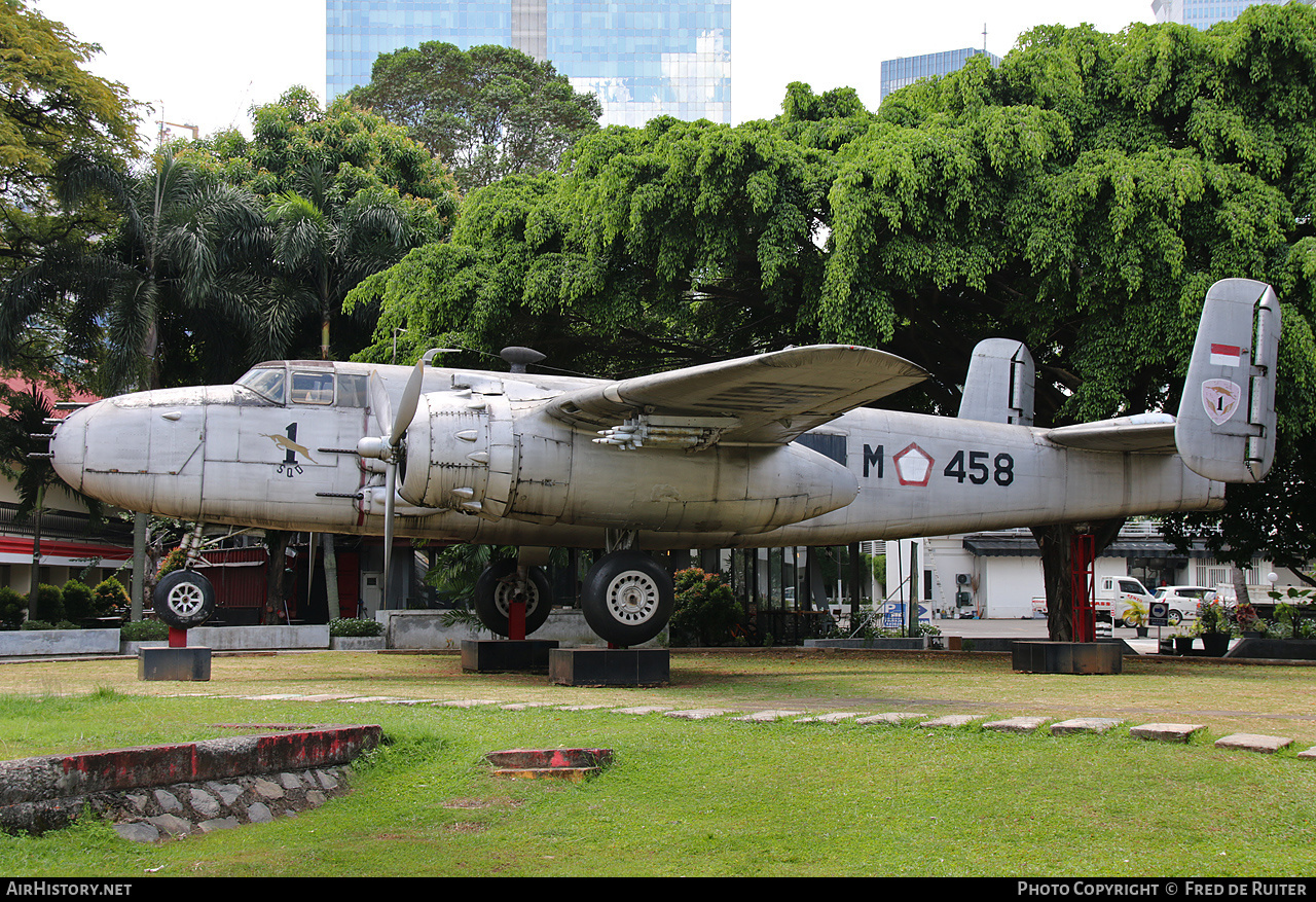 Aircraft Photo of M-458 | North American B-25J Mitchell | Indonesia - Air Force | AirHistory.net #573528