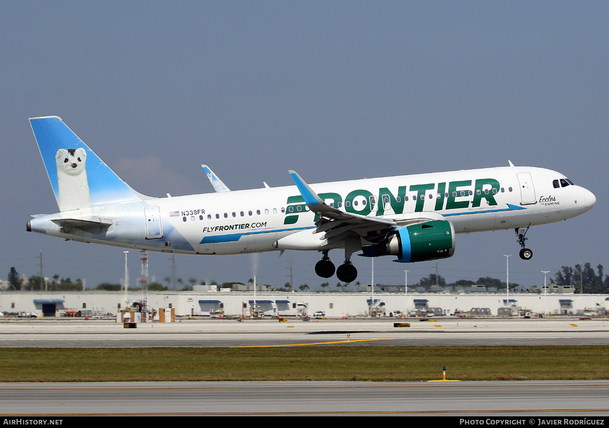 Aircraft Photo of N339FR | Airbus A320-251N | Frontier Airlines | AirHistory.net #573558