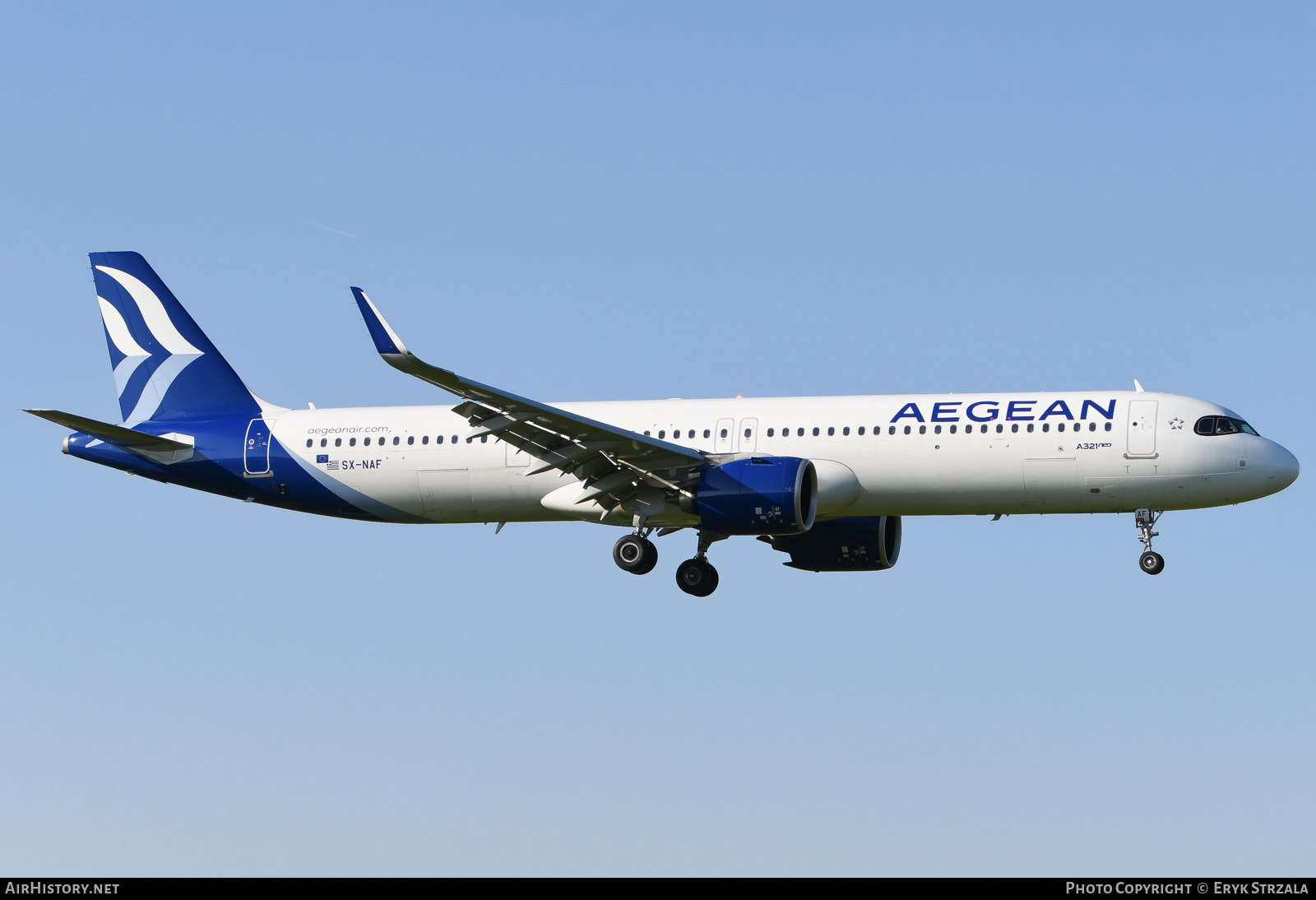 Aircraft Photo of SX-NAF | Airbus A321-271NX | Aegean Airlines | AirHistory.net #573566