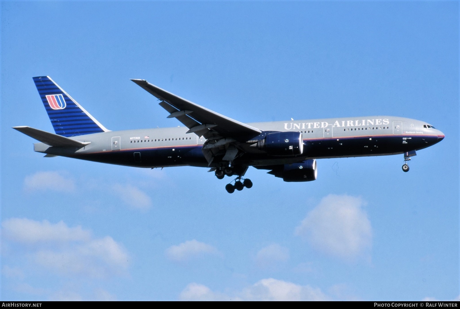 Aircraft Photo of N773UA | Boeing 777-222 | United Airlines | AirHistory.net #573572