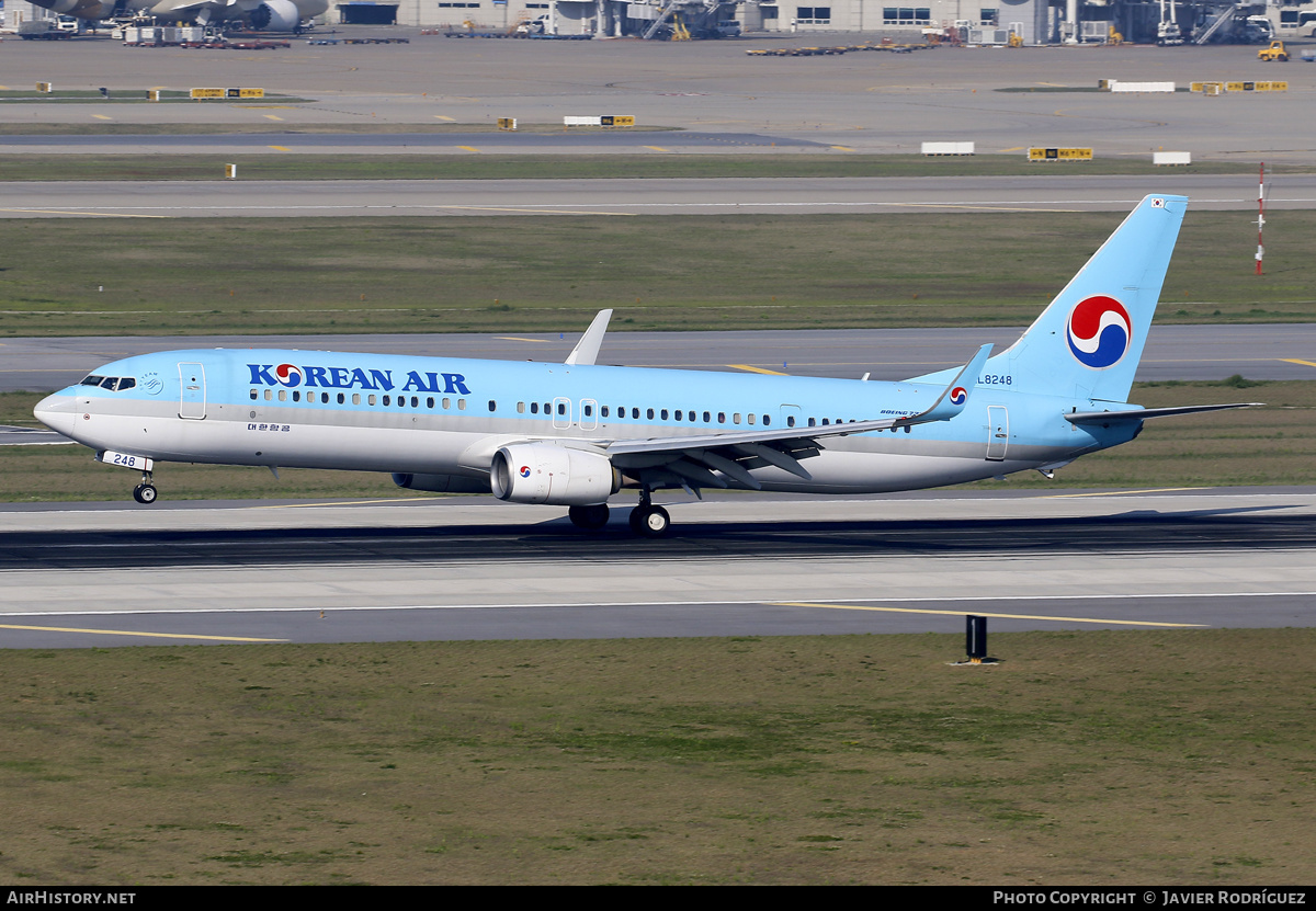 Aircraft Photo of HL8248 | Boeing 737-9B5/ER | Korean Air | AirHistory.net #573578