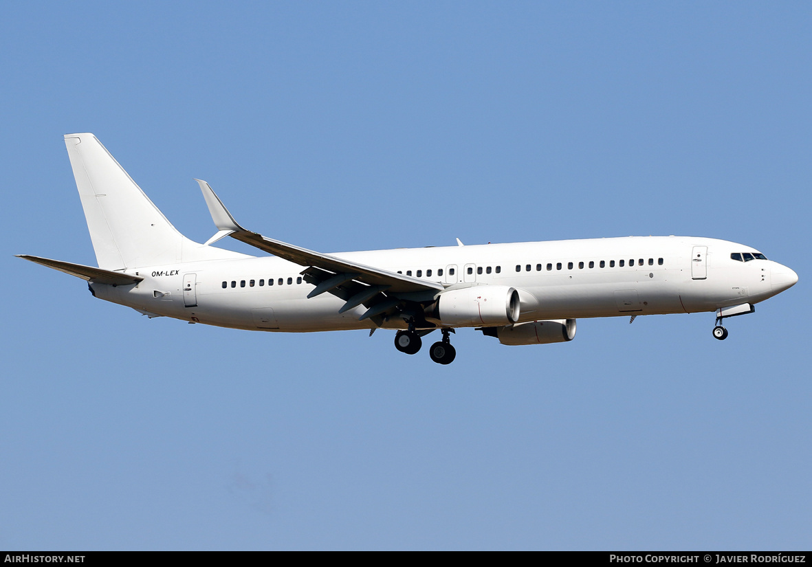 Aircraft Photo of OM-LEX | Boeing 737-8BK | AirHistory.net #573604