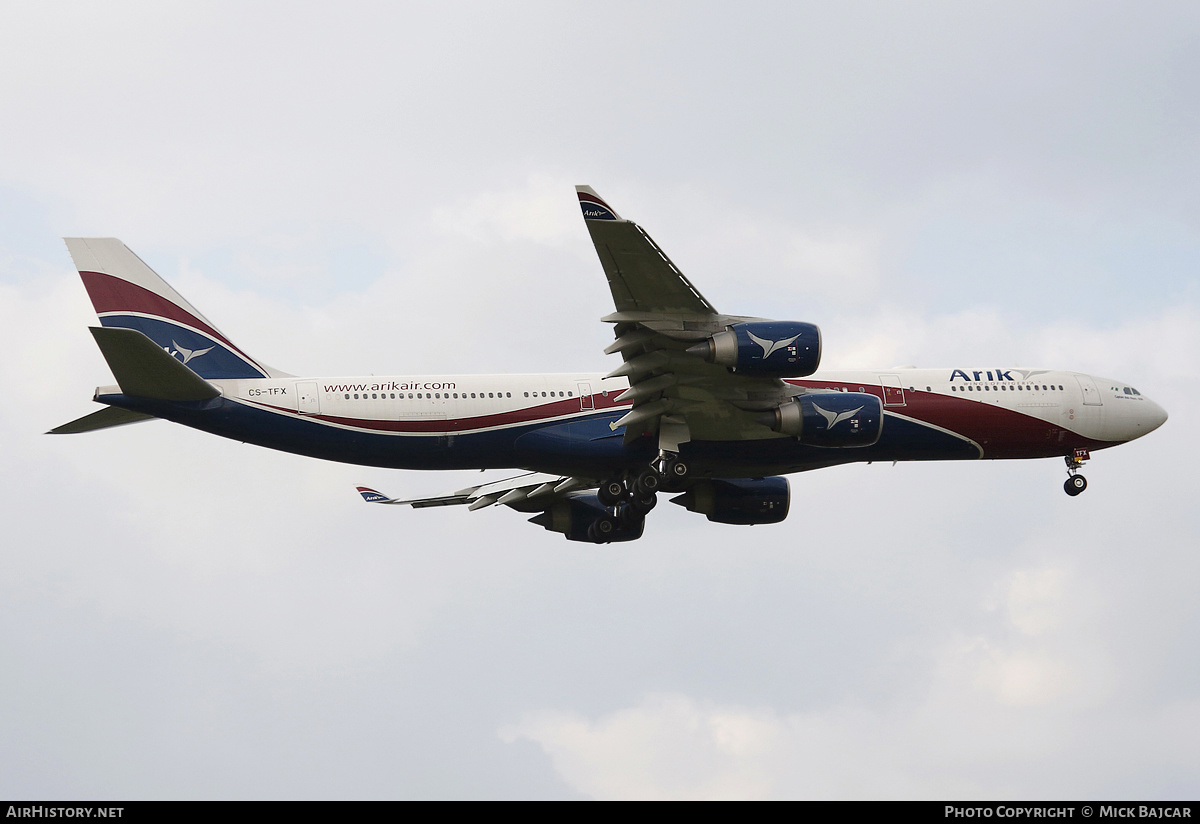 Aircraft Photo of CS-TFX | Airbus A340-542 | Arik Air | AirHistory.net #573613