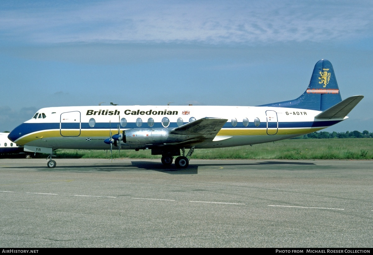 Aircraft Photo of G-AOYR | Vickers 806 Viscount | British Caledonian Commuter | AirHistory.net #573651
