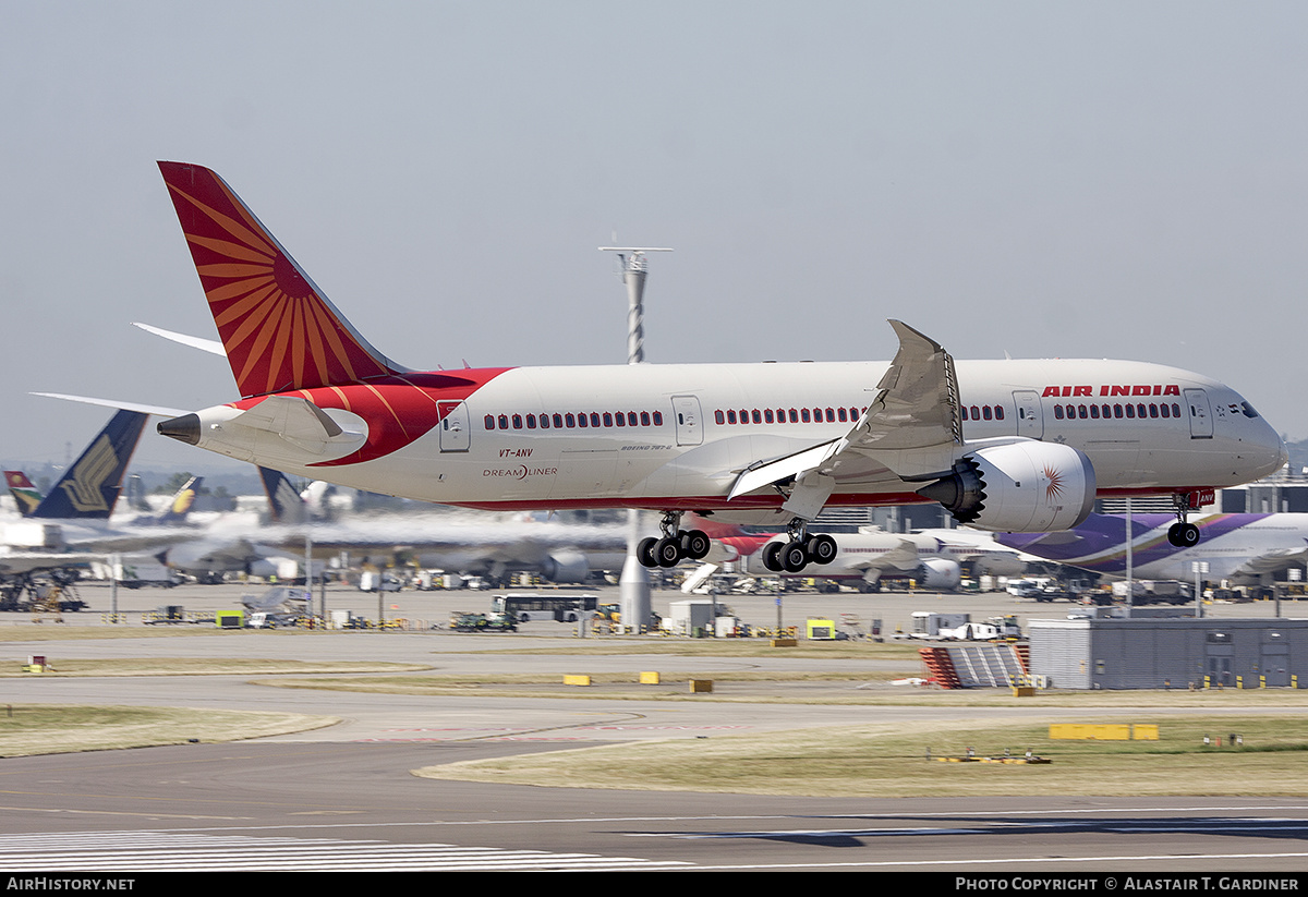 Aircraft Photo of VT-ANV | Boeing 787-8 Dreamliner | Air India | AirHistory.net #573660
