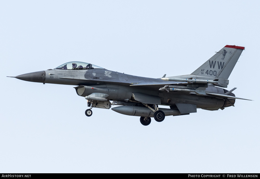 Aircraft Photo of 91-0400 / AF91-400 | General Dynamics F-16CM Fighting Falcon | USA - Air Force | AirHistory.net #573719