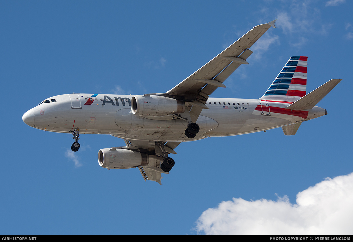 Aircraft Photo of N826AW | Airbus A319-132 | American Airlines | AirHistory.net #573720