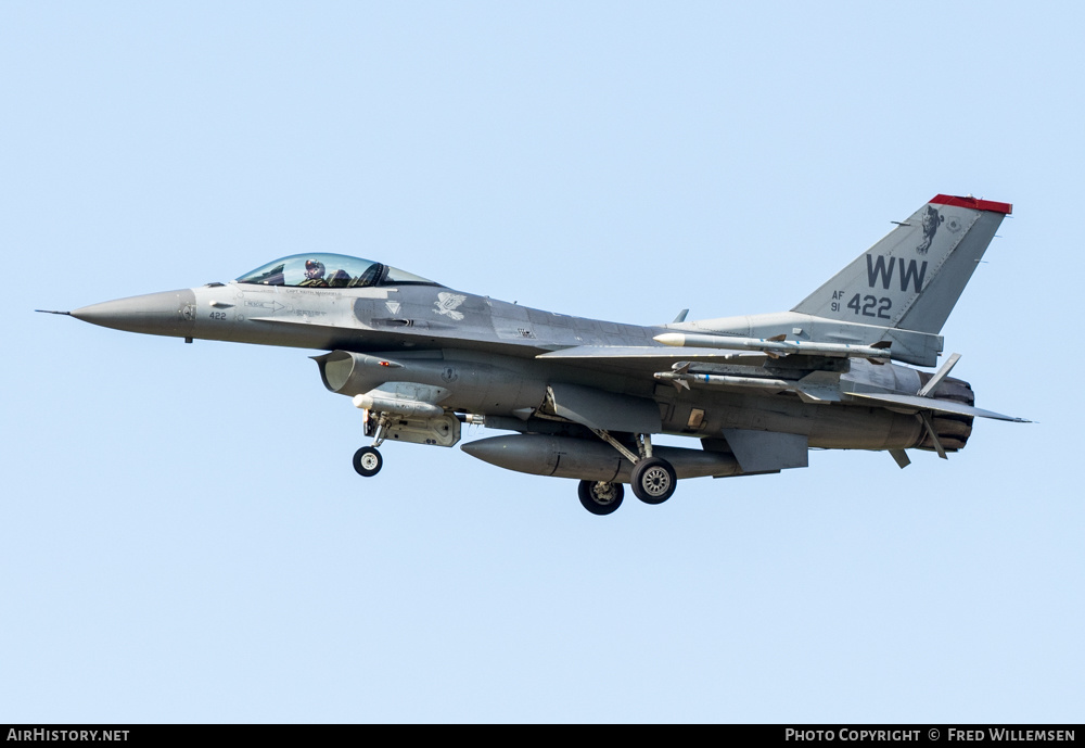 Aircraft Photo of 91-0422 / AF91-422 | Lockheed F-16CM Fighting Falcon | USA - Air Force | AirHistory.net #573721