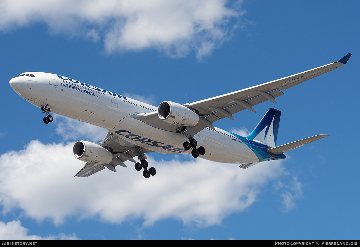 Aircraft Photo of F-HROK | Airbus A330-343 | Corsair | AirHistory.net #573764