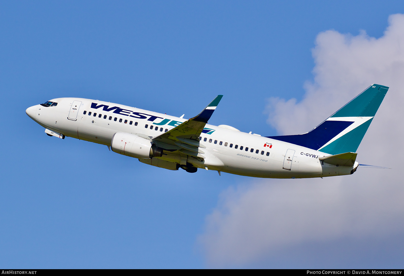 Aircraft Photo of C-GVWJ | Boeing 737-7CT | WestJet | AirHistory.net #573807