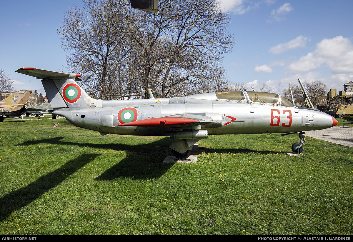 Aircraft Photo of 63 | Aero L-29 Delfin | Bulgaria - Air Force | AirHistory.net #573838