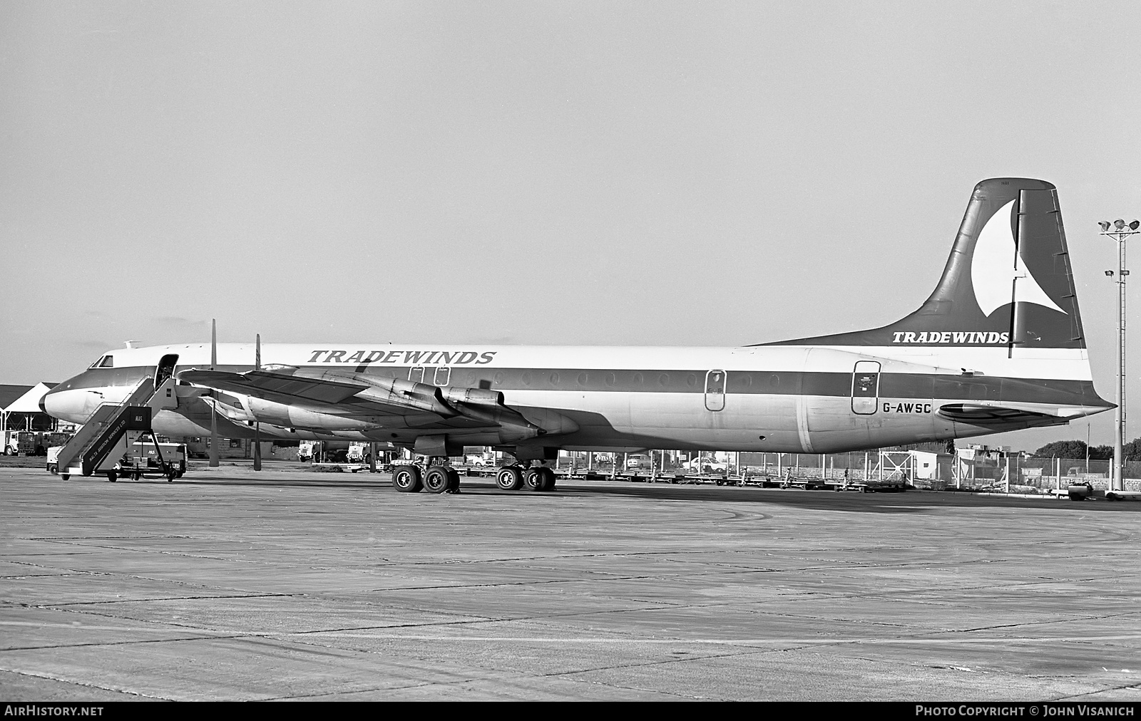 Aircraft Photo of G-AWSC | Canadair CL-44D4-1 | Tradewinds Airways | AirHistory.net #573986