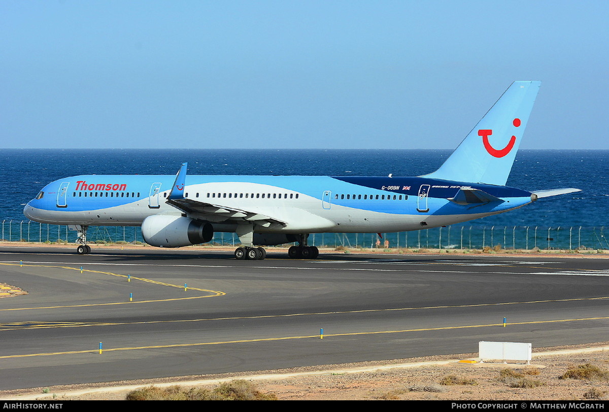 Aircraft Photo of G-OOBN | Boeing 757-2G5 | Thomson Airways | AirHistory.net #574020