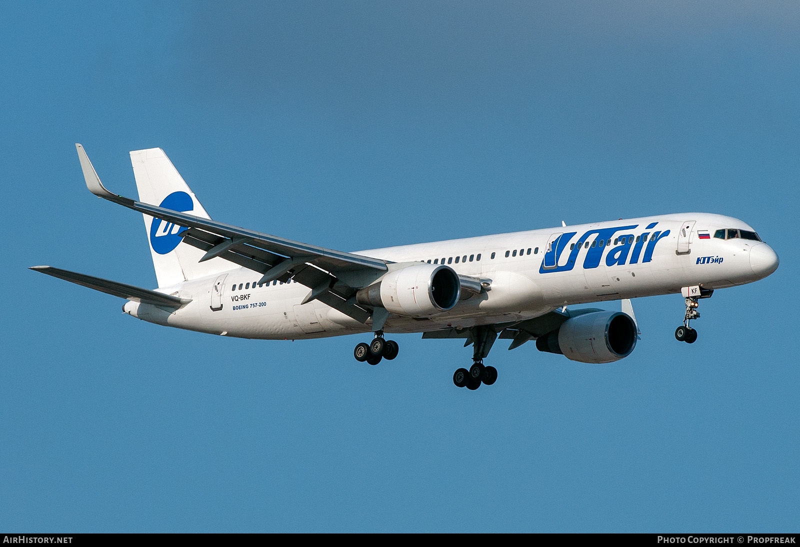 Aircraft Photo of VQ-BKF | Boeing 757-2Q8 | UTair | AirHistory.net #574100