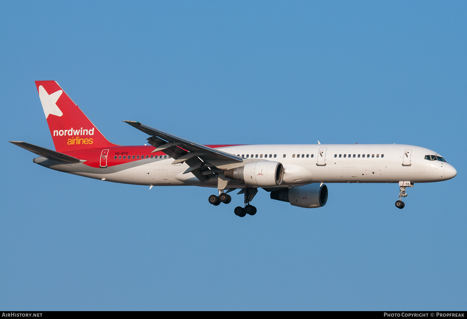 Aircraft Photo of VQ-BTO | Boeing 757-231 | Nordwind Airlines | AirHistory.net #574104