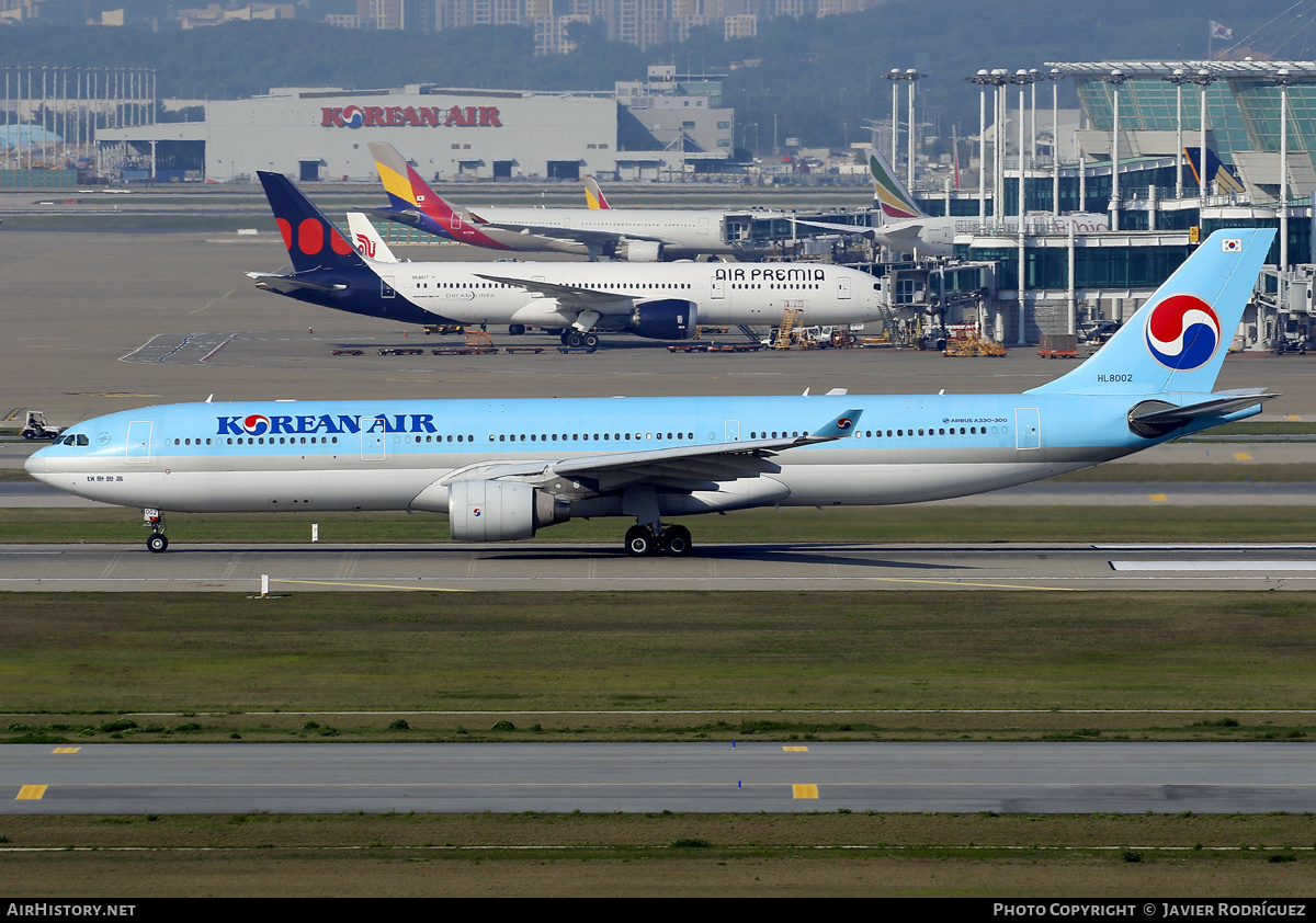 Aircraft Photo of HL8002 | Airbus A330-323 | Korean Air | AirHistory.net #574110