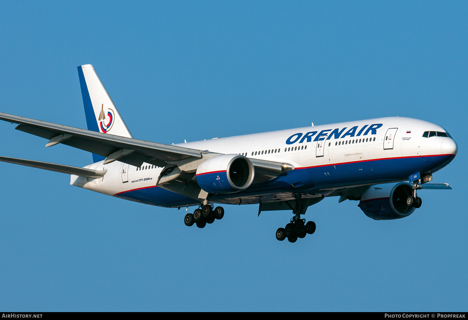 Aircraft Photo of VP-BLA | Boeing 777-2Q8/ER | Orenair | AirHistory.net #574117