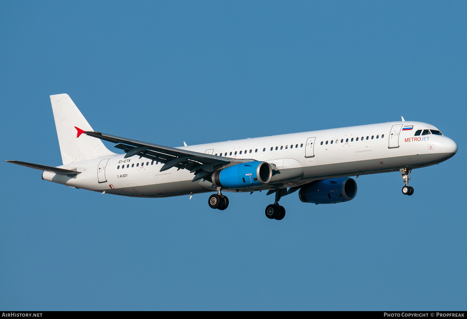 Aircraft Photo of EI-ETK | Airbus A321-231 | Metrojet | AirHistory.net #574122