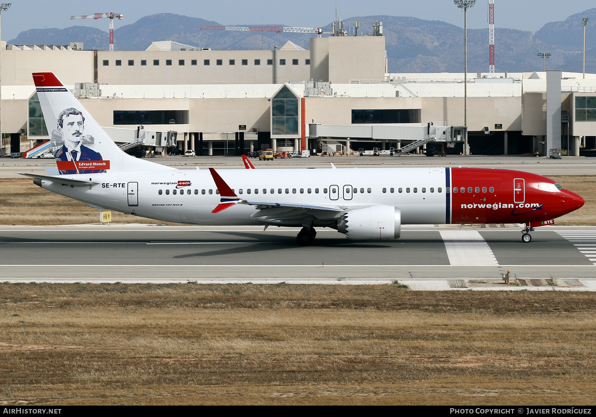 Aircraft Photo of SE-RTE | Boeing 737-8 Max 8 | Norwegian | AirHistory.net #574140