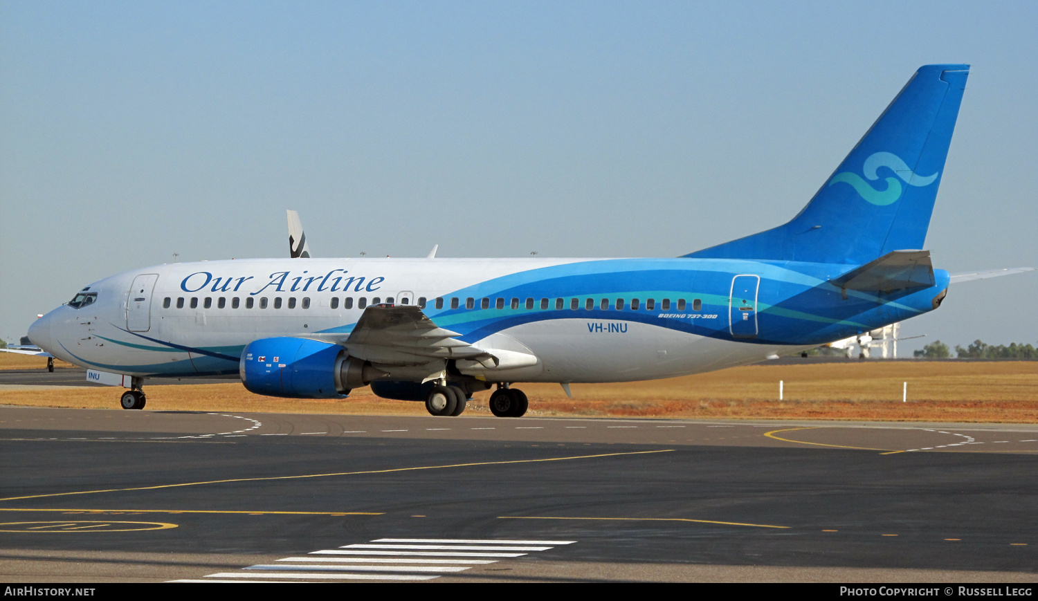Aircraft Photo of VH-INU | Boeing 737-3Y0 | Our Airline | AirHistory.net #574168