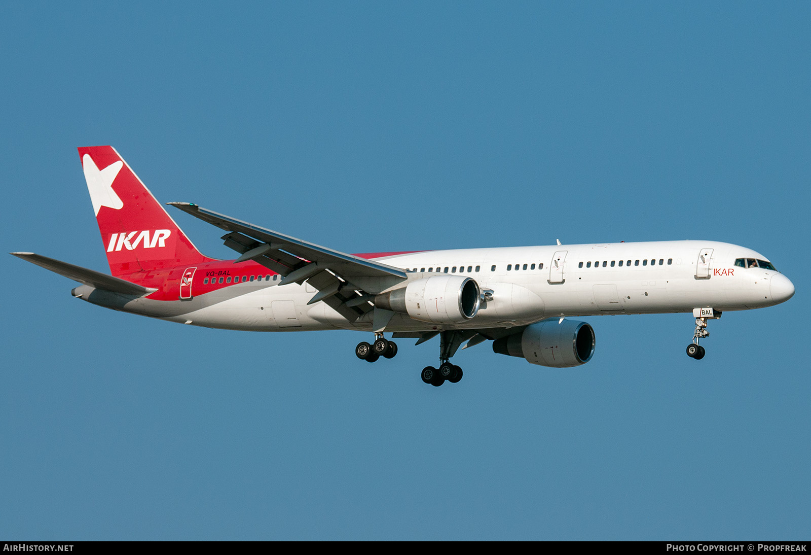 Aircraft Photo of VQ-BAL | Boeing 757-2Q8 | Ikar Airlines | AirHistory.net #574192