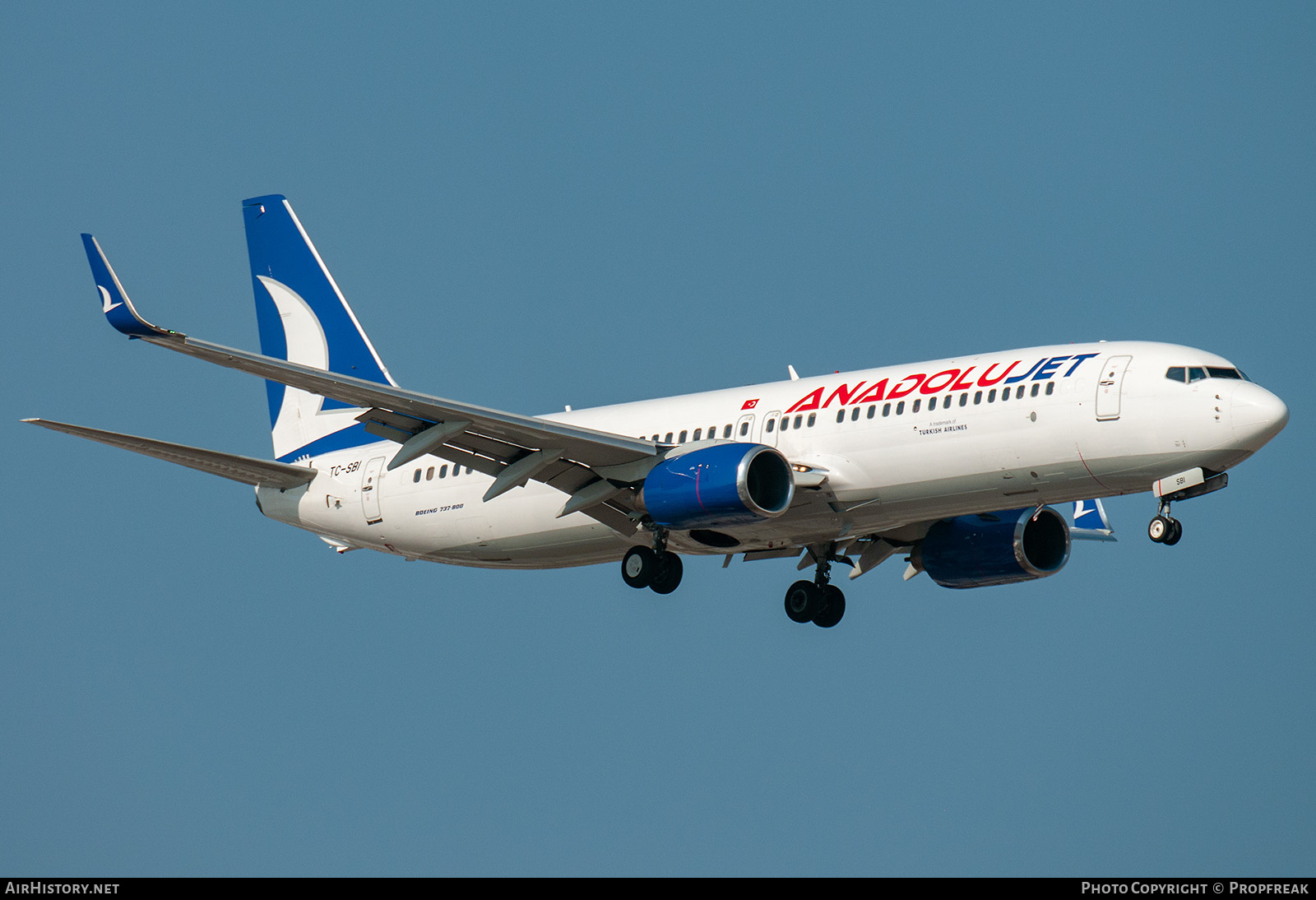 Aircraft Photo of TC-SBI | Boeing 737-8AS | AnadoluJet | AirHistory.net #574209